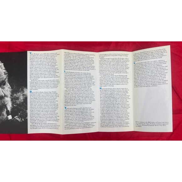 Tapio Wirkkala Exhibition Brochure IBM Gallery NY 1985 Finnish Modernist Design - Picture 5 of 8